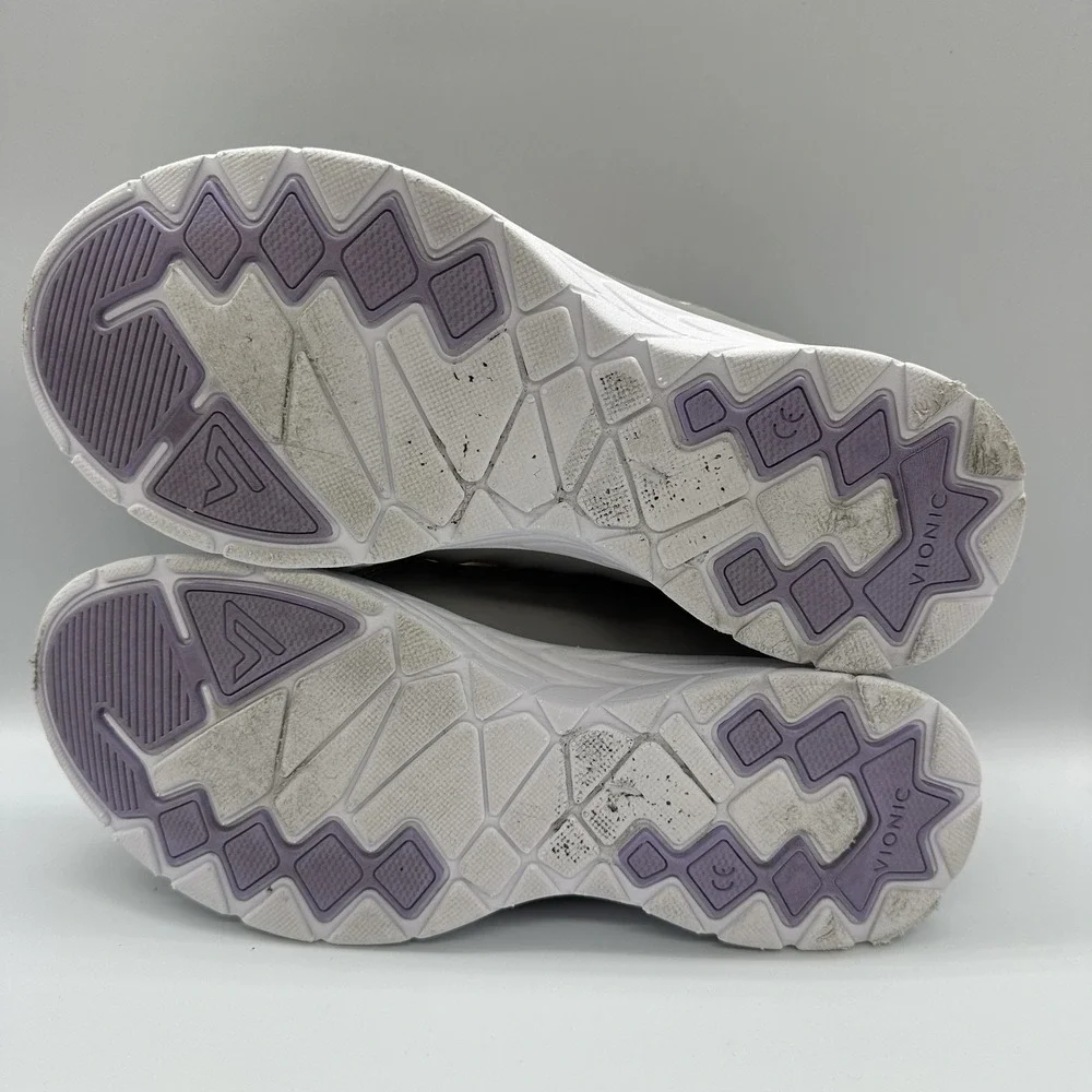 Vionic Zeliya Shoes Womens Size 8.5 Gray Mesh Slip On Walking‎ Sneakers Comfort
